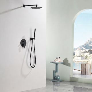 Душевой комплект Black&White Gravity 9105MB чёрный матовый